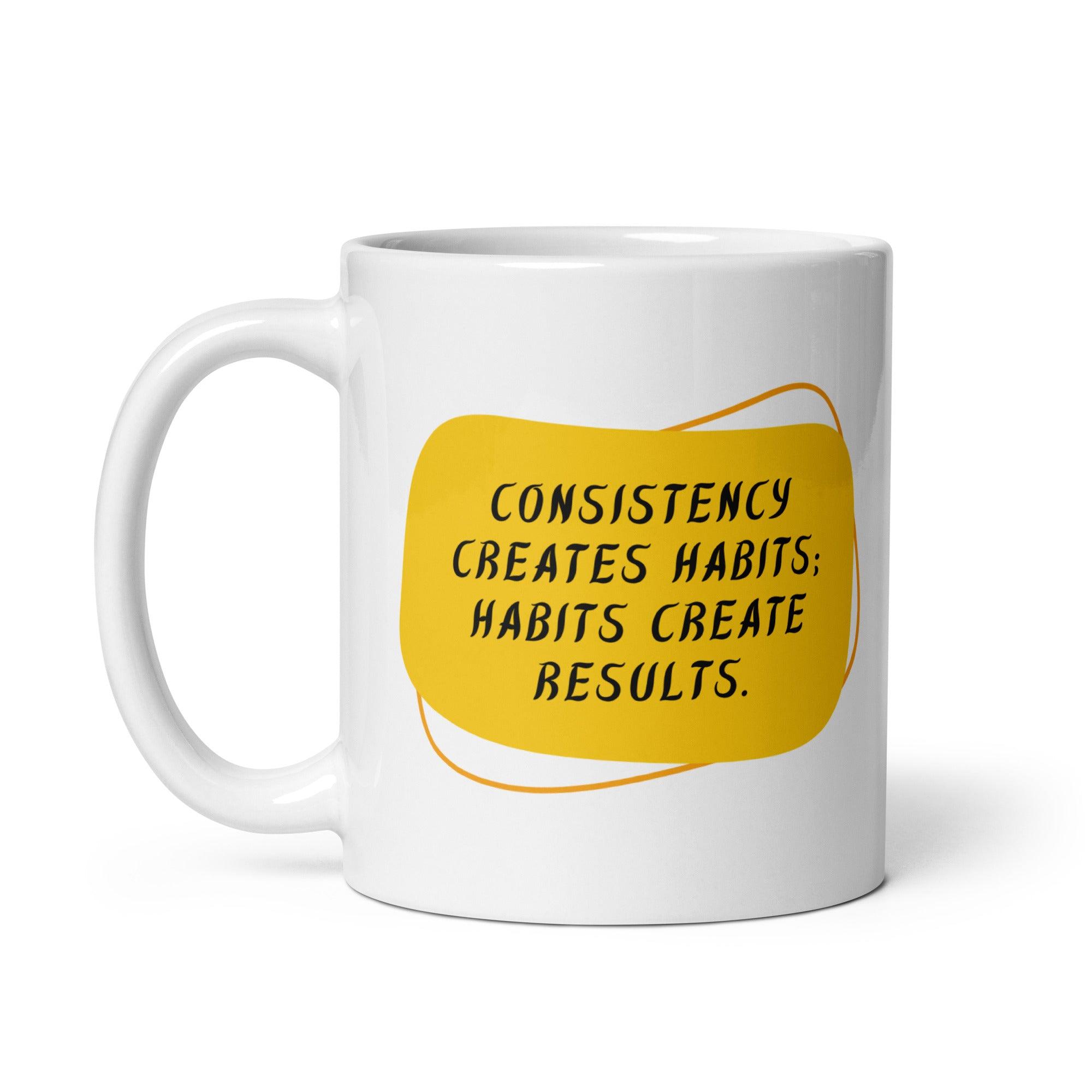 Consistency Habits Results Mug - Inspire Cups
