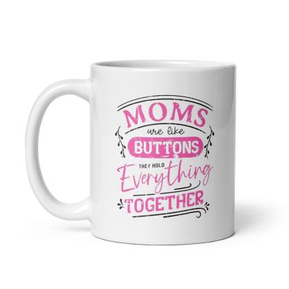 Mothers Printed Mug with Glossy Ceramic Finish and Bold Message - Inspire Cups