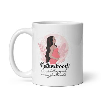 Motherhood Glossy Mug A Daily Celebration of Strength and Love - Inspire Cups