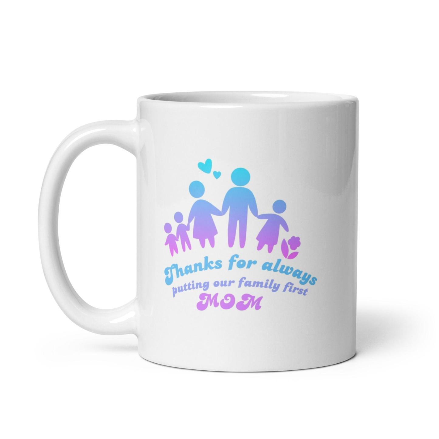Mom Glossy Mug A Heartfelt Tribute to Her Love - Inspire Cups