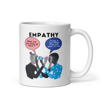 Empathy Illustration Glossy Mug - Inspire Cups