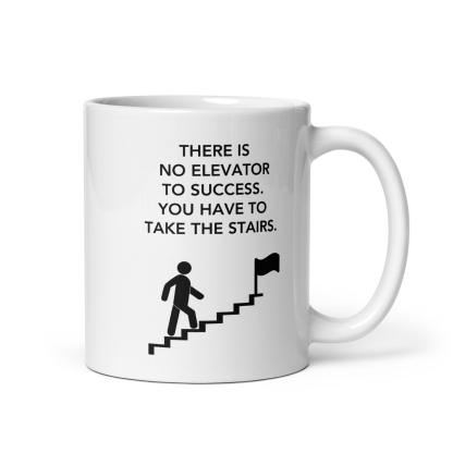 Motivational Stairs Ceramic Mug - Inspire Cups