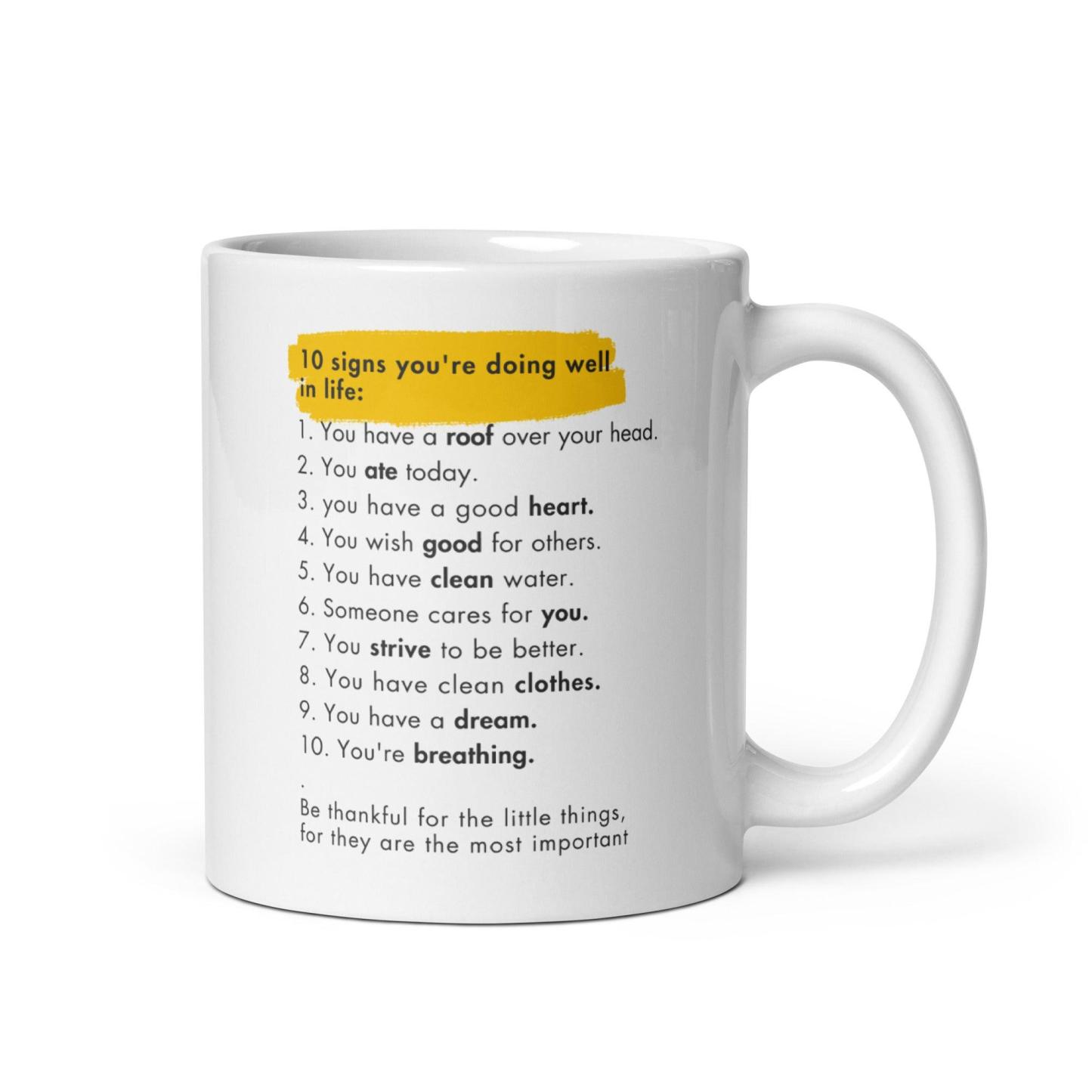 Gratitude Ceramic Mug - Inspire Cups