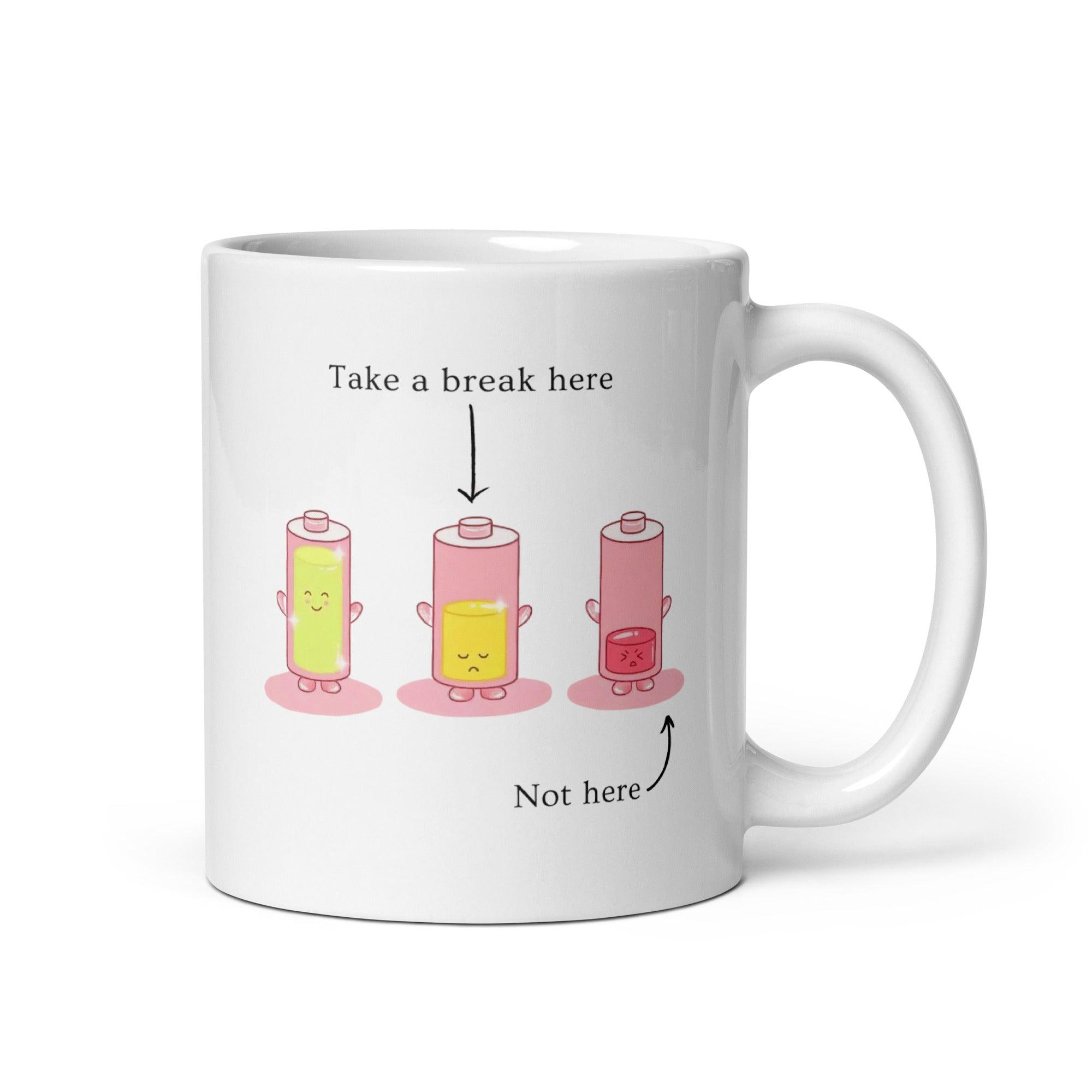 Take A Break Mug – Mindful Ceramic Gift for Daily Relaxation - Inspire Cups