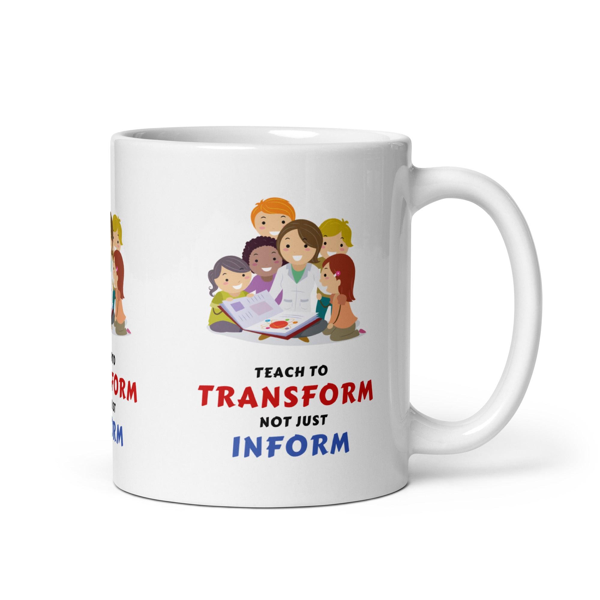 Transform Inform Message Mug - Inspire Cups