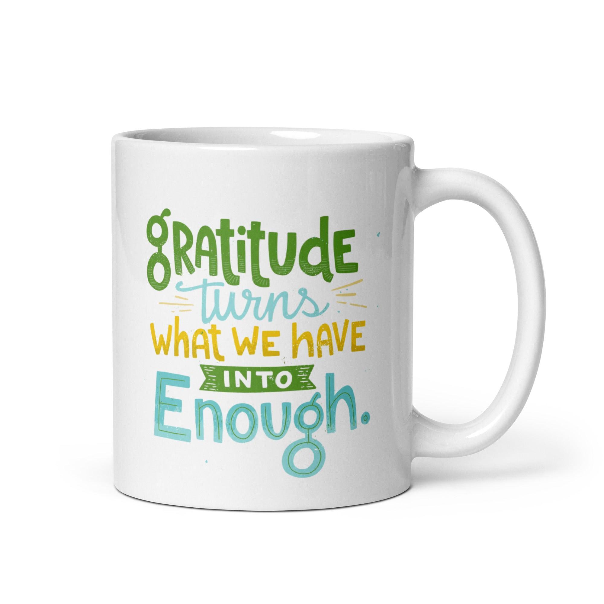 Gratitude Ceramic Coffee Mug - Inspire Cups