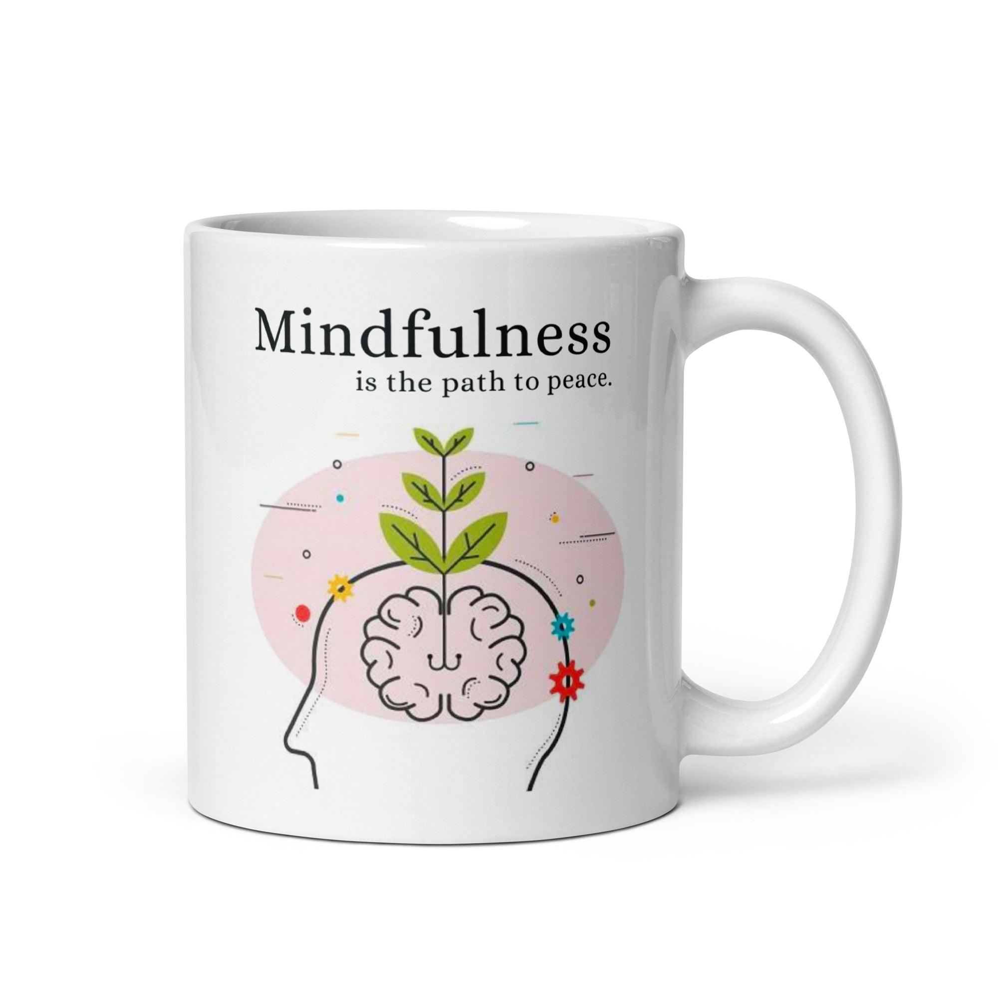 Mindfulness Peace Ceramic Mug - Inspire Cups