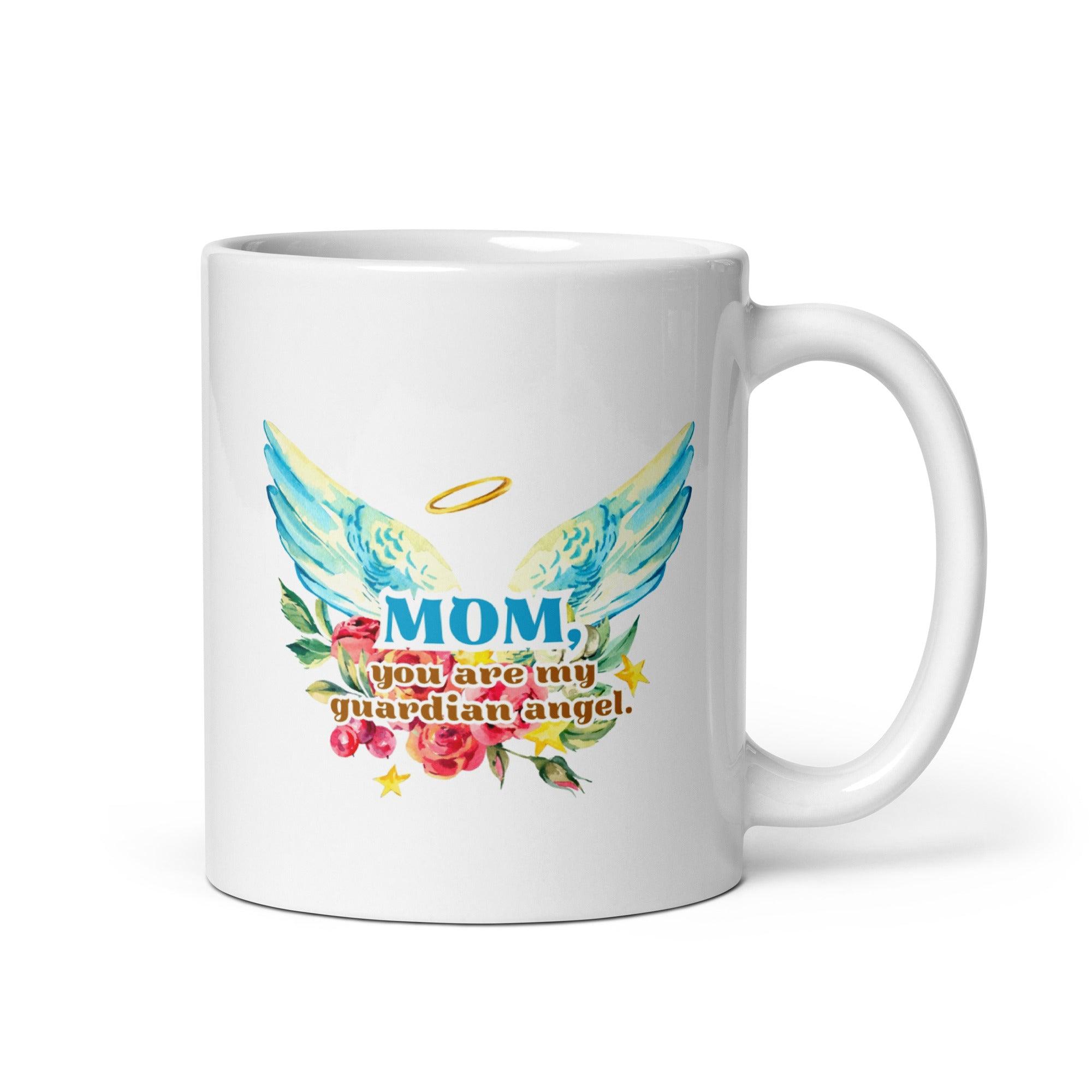 Guardian Angel Mom Mug A Tribute to Love Comfort and Protection - Inspire Cups