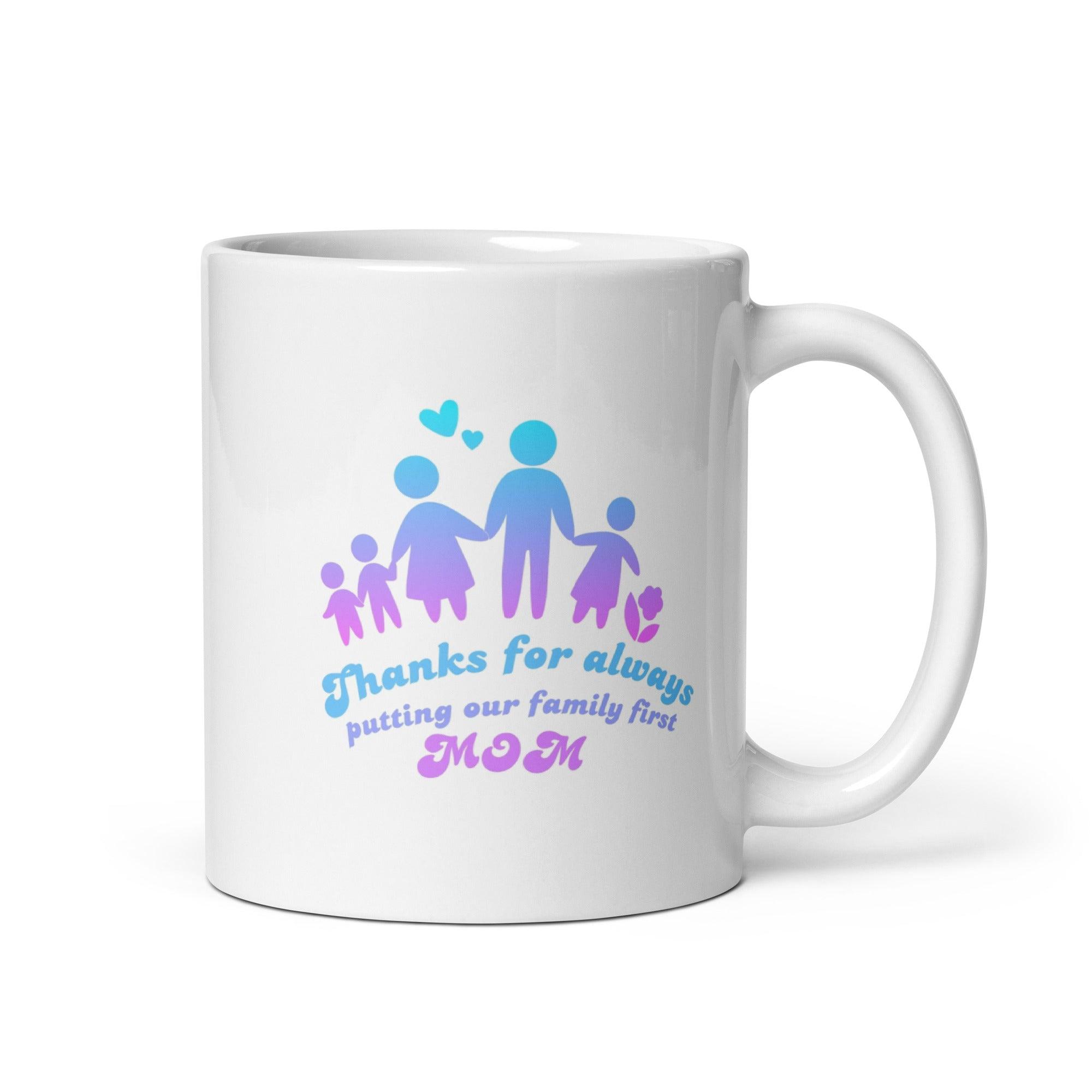 Mom Glossy Mug A Heartfelt Tribute to Her Love - Inspire Cups