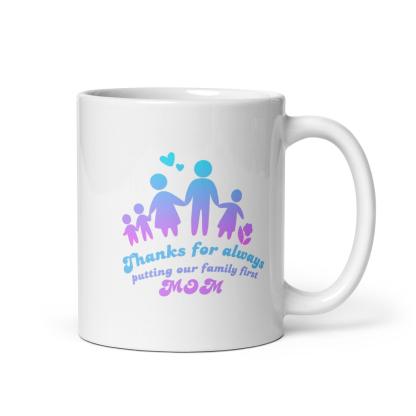 Mom Glossy Mug A Heartfelt Tribute to Her Love - Inspire Cups