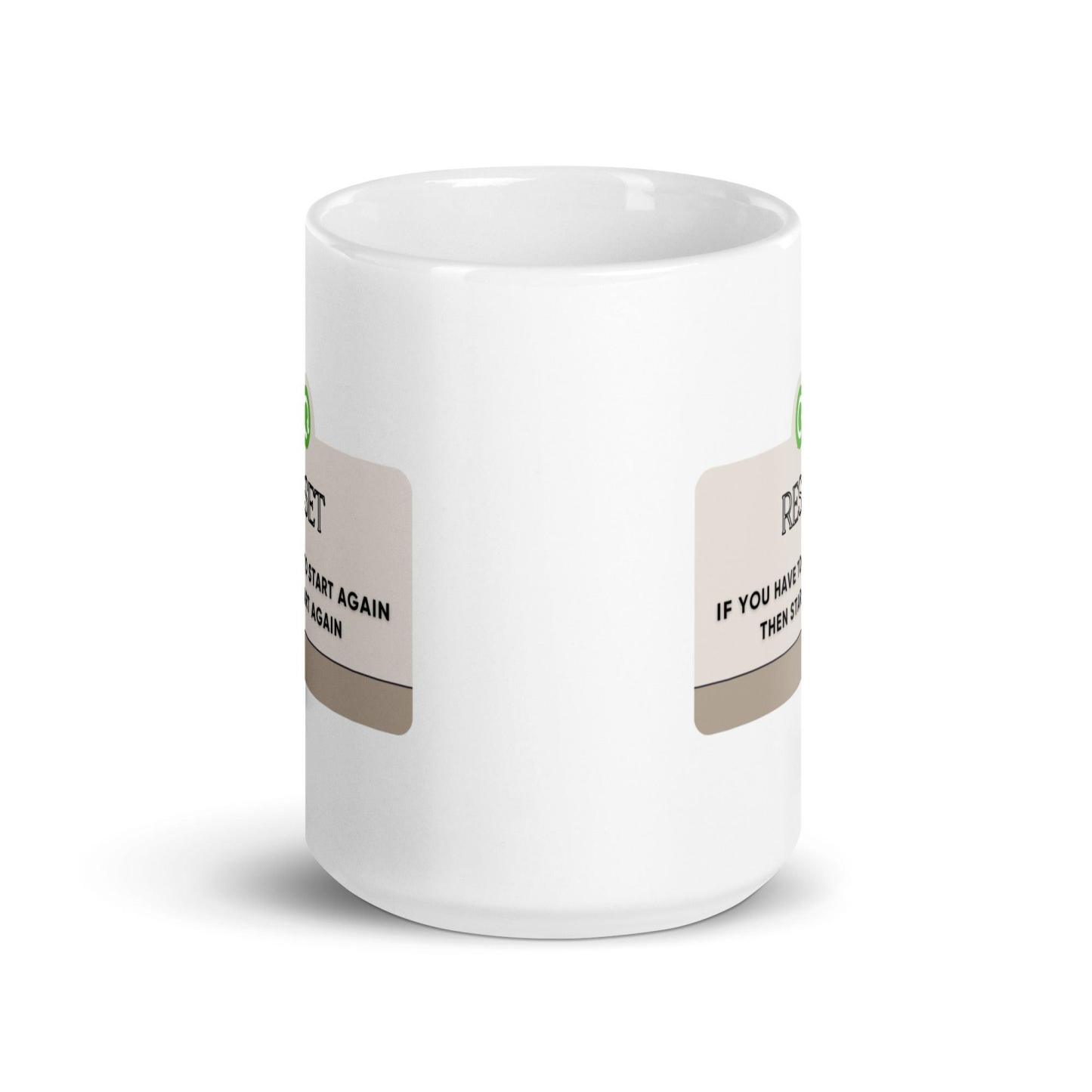 Motivational Restart Ceramic Mug - Inspire Cups