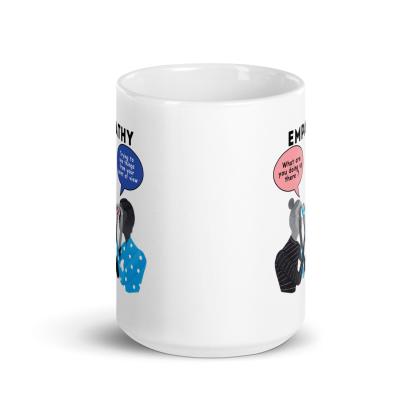 Empathy Illustration Glossy Mug - Inspire Cups