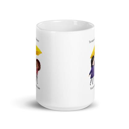 Illustrated Ceramic Coffee Mug - Inspire Cups