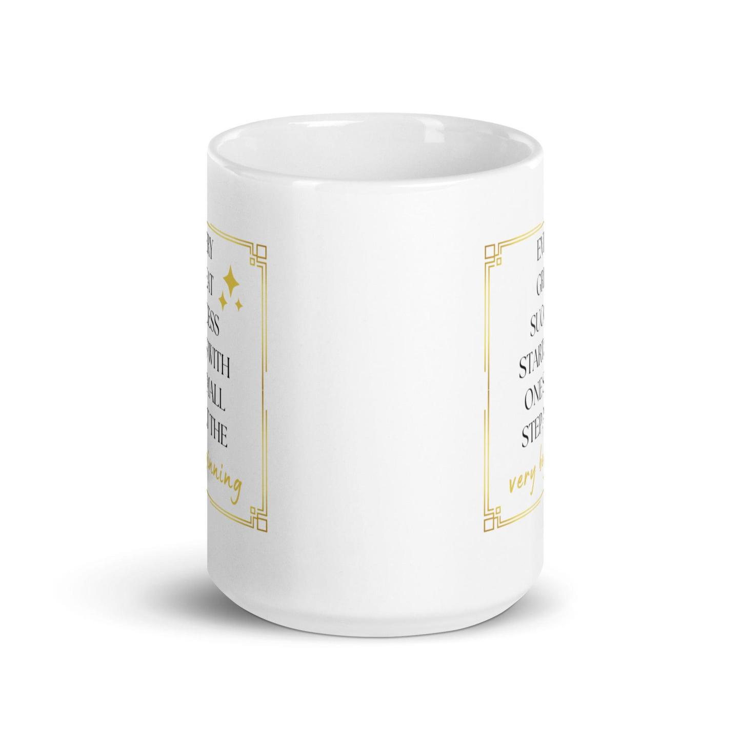 Success Quote Mug | Every Great Success Starts With One Small Step - Inspire Cups