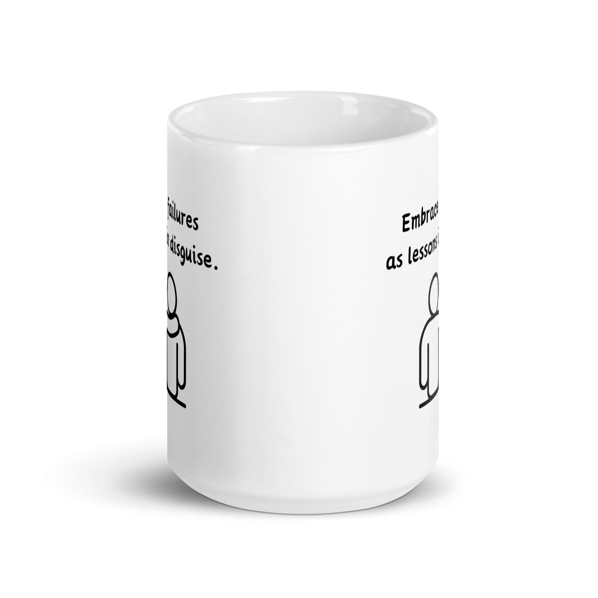 Growth Mindset Mug | Embrace Failures as Lessons Ceramic Mug - Inspire Cups