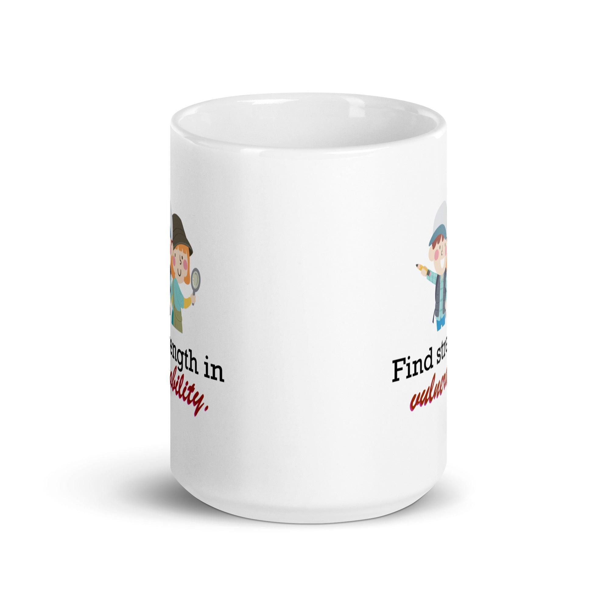 Find Strength In Vulnerability Mug | Empowerment Ceramic Coffee Mug - Inspire Cups