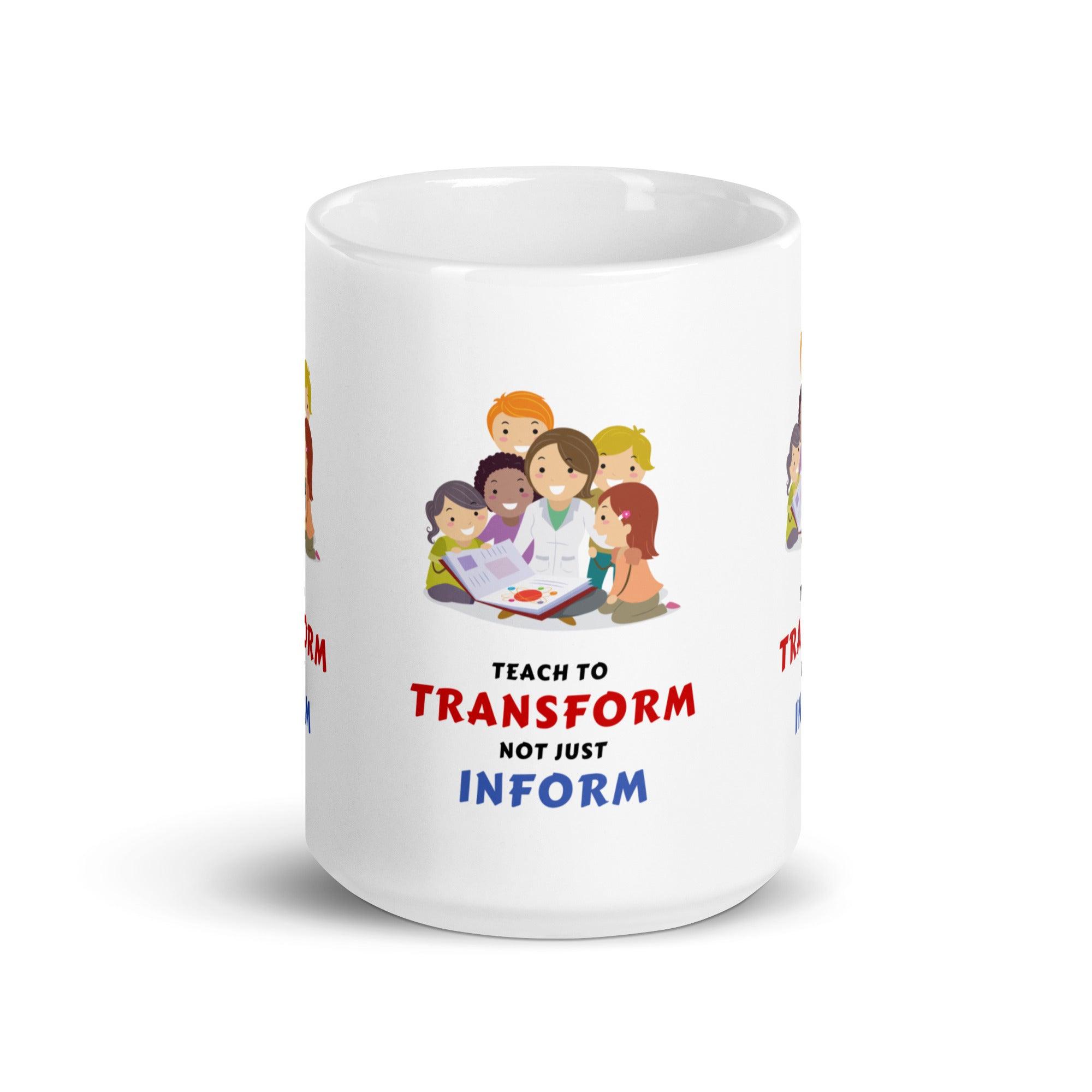 Transform Inform Message Mug - Inspire Cups