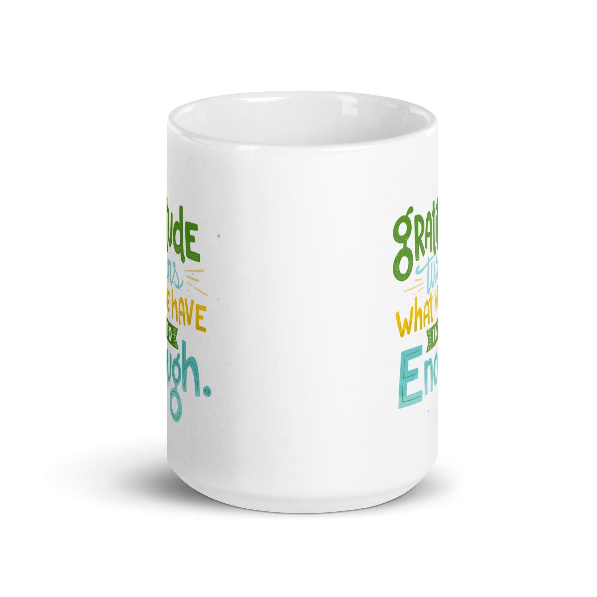 Gratitude Ceramic Coffee Mug - Inspire Cups