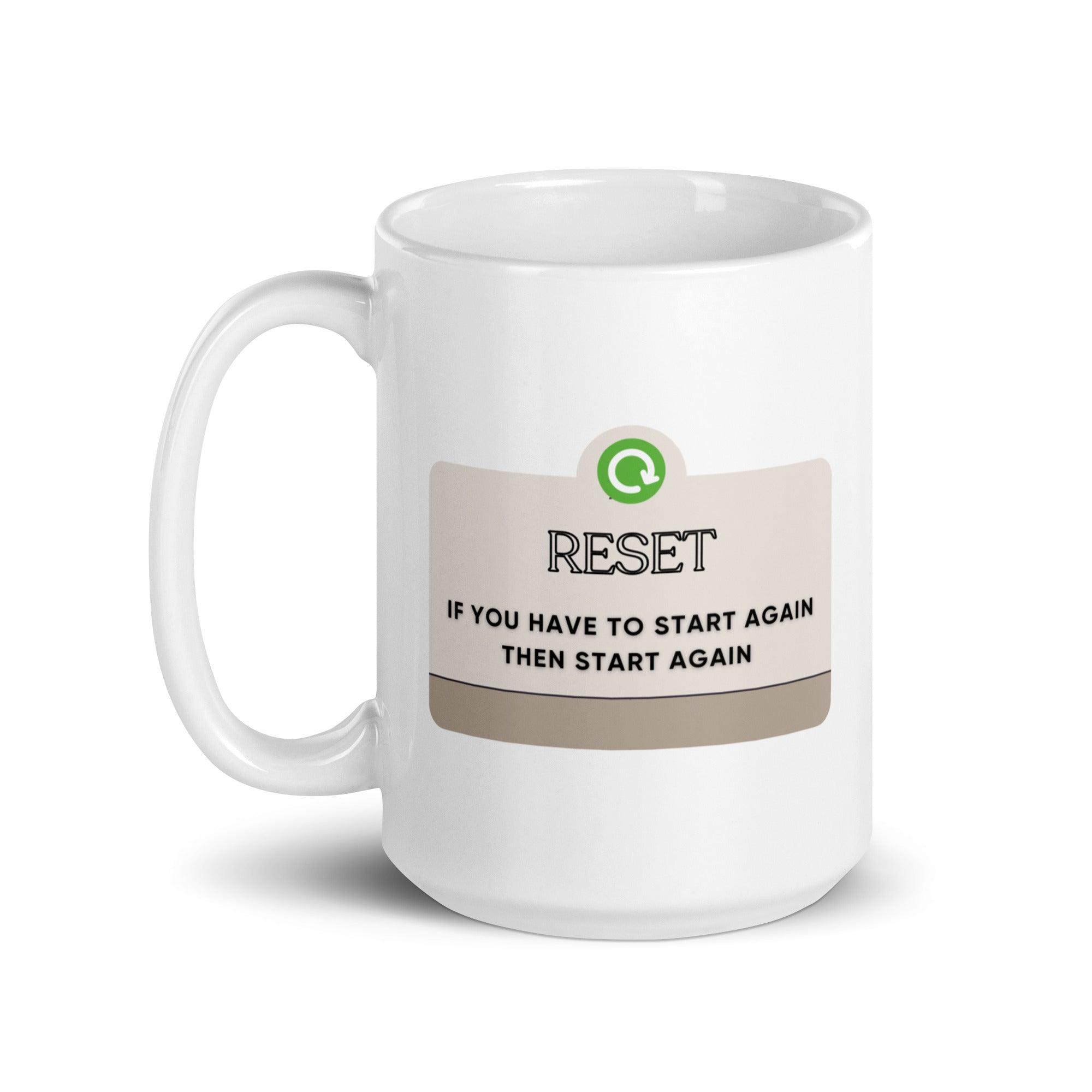 Motivational Restart Ceramic Mug - Inspire Cups