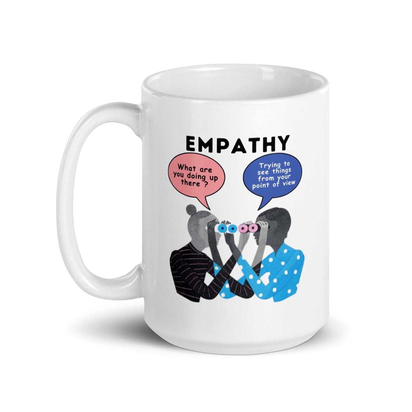 Empathy Illustration Glossy Mug - Inspire Cups