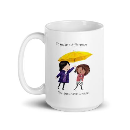 Illustrated Ceramic Coffee Mug - Inspire Cups