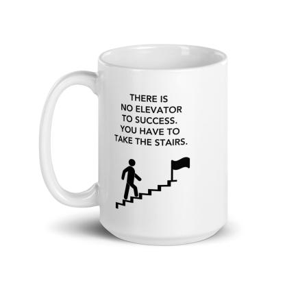 Motivational Stairs Ceramic Mug - Inspire Cups
