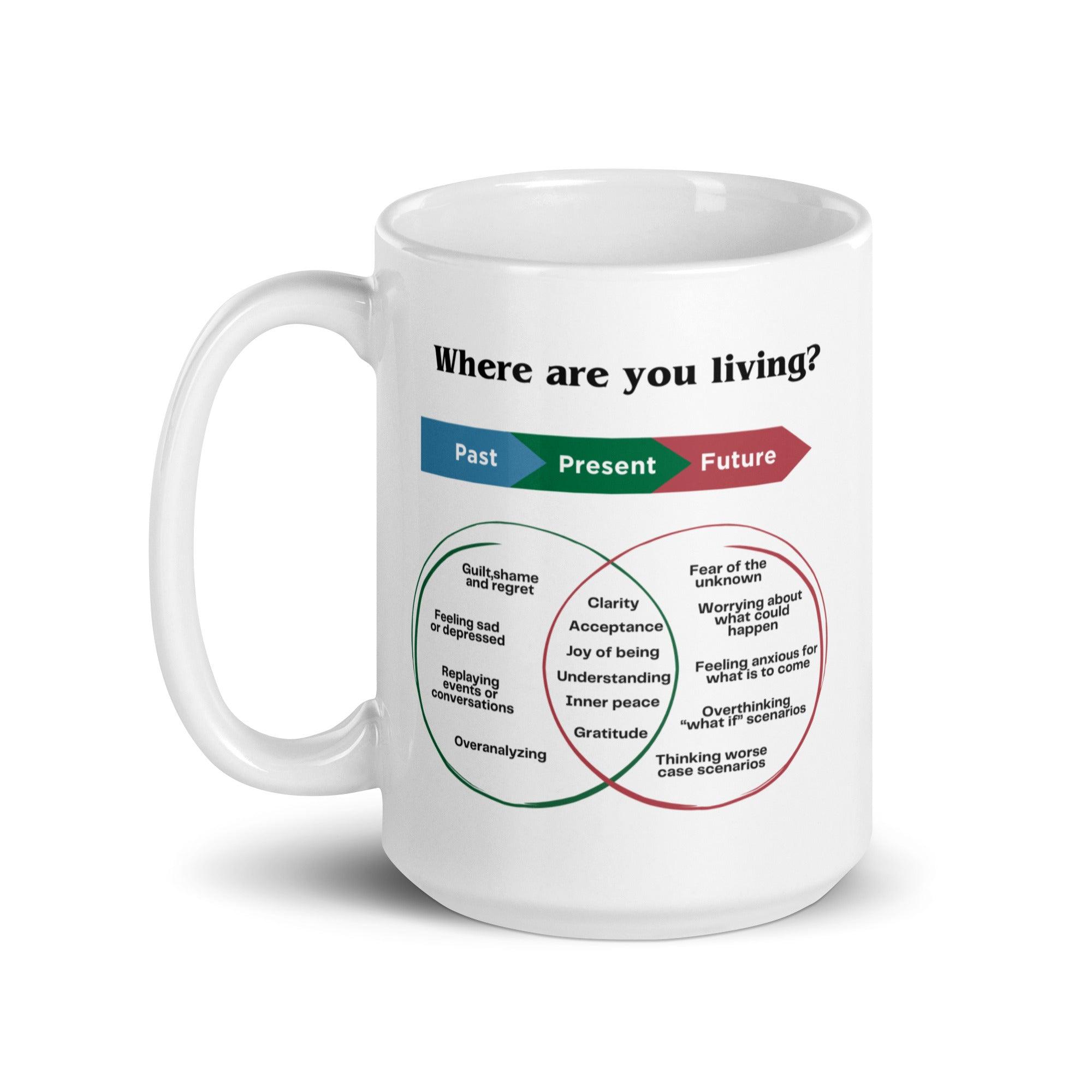Mindfulness Present Moment Mug – Ceramic Reminder for Daily Wellness - Inspire Cups