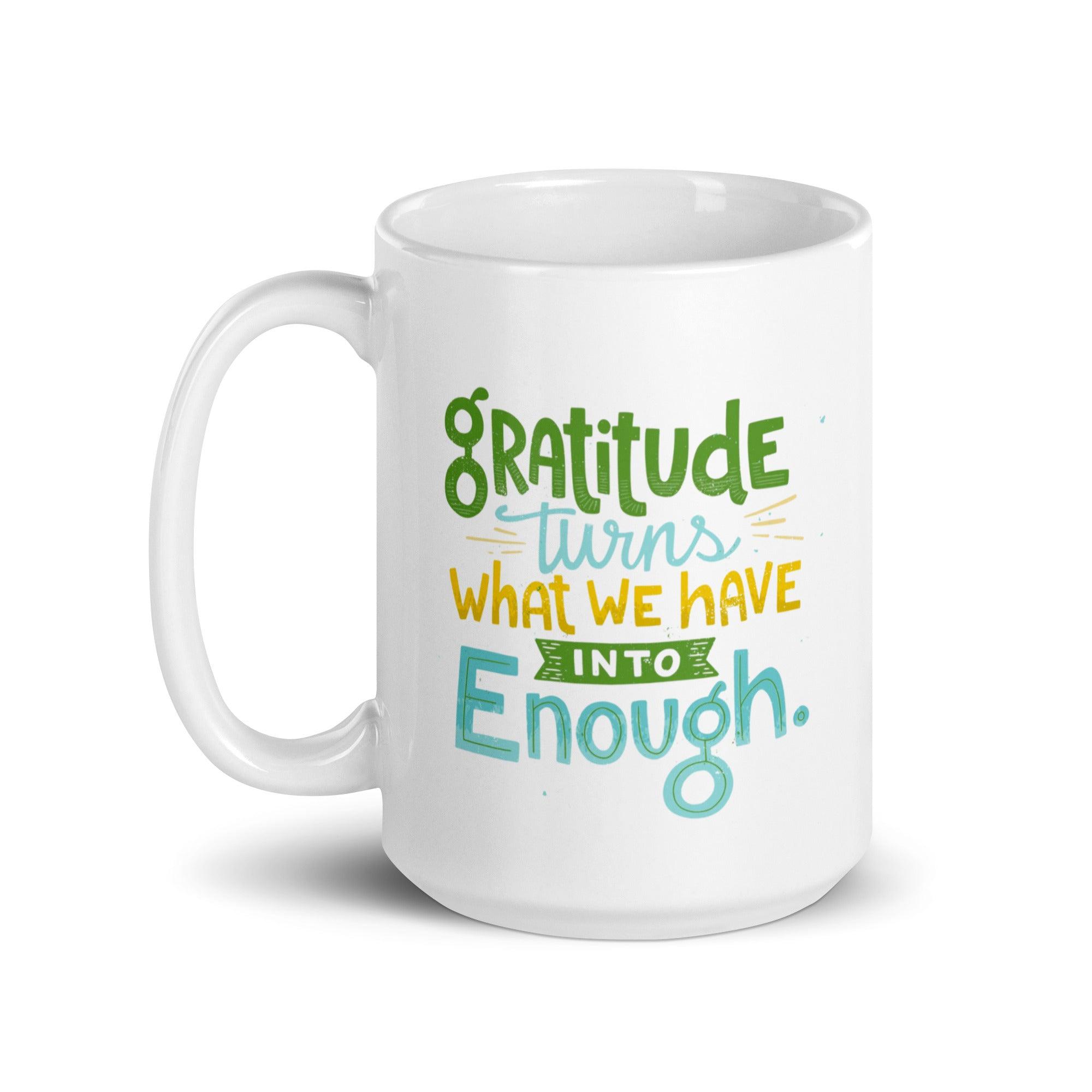 Gratitude Ceramic Coffee Mug - Inspire Cups