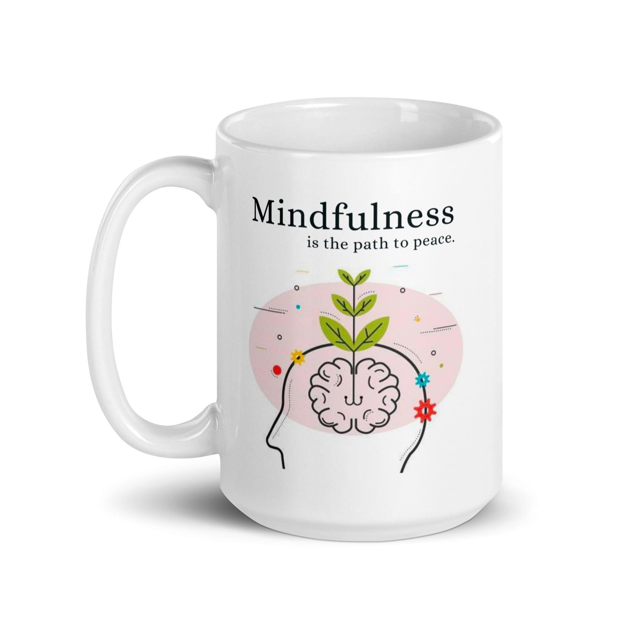 Mindfulness Peace Ceramic Mug - Inspire Cups
