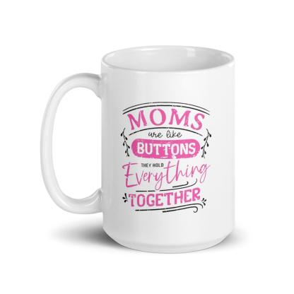 Mothers Printed Mug with Glossy Ceramic Finish and Bold Message - Inspire Cups
