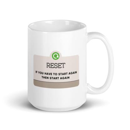 Motivational Restart Ceramic Mug - Inspire Cups