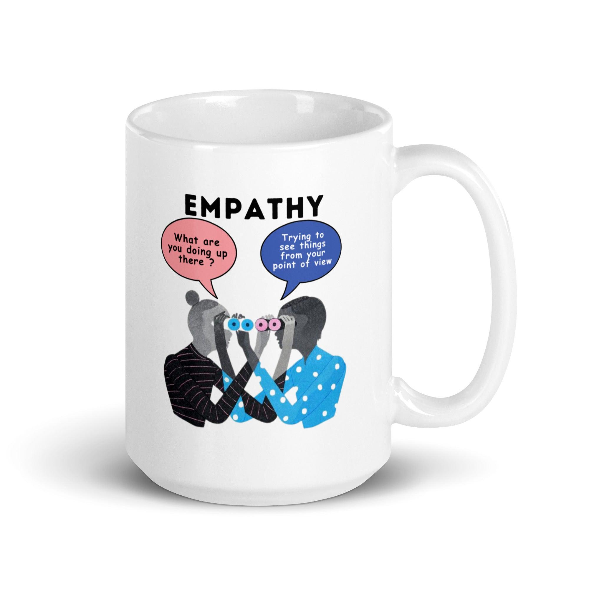 Empathy Illustration Glossy Mug - Inspire Cups
