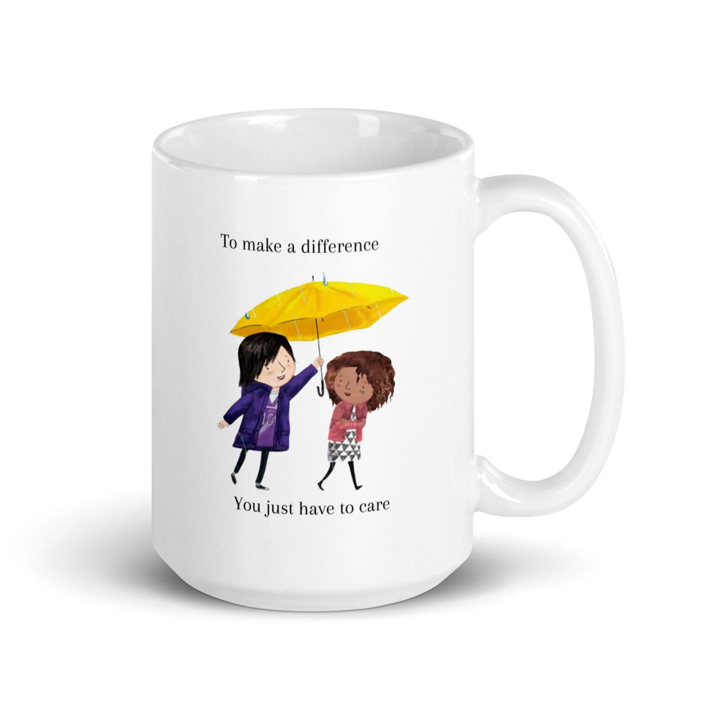 Illustrated Ceramic Coffee Mug - Inspire Cups