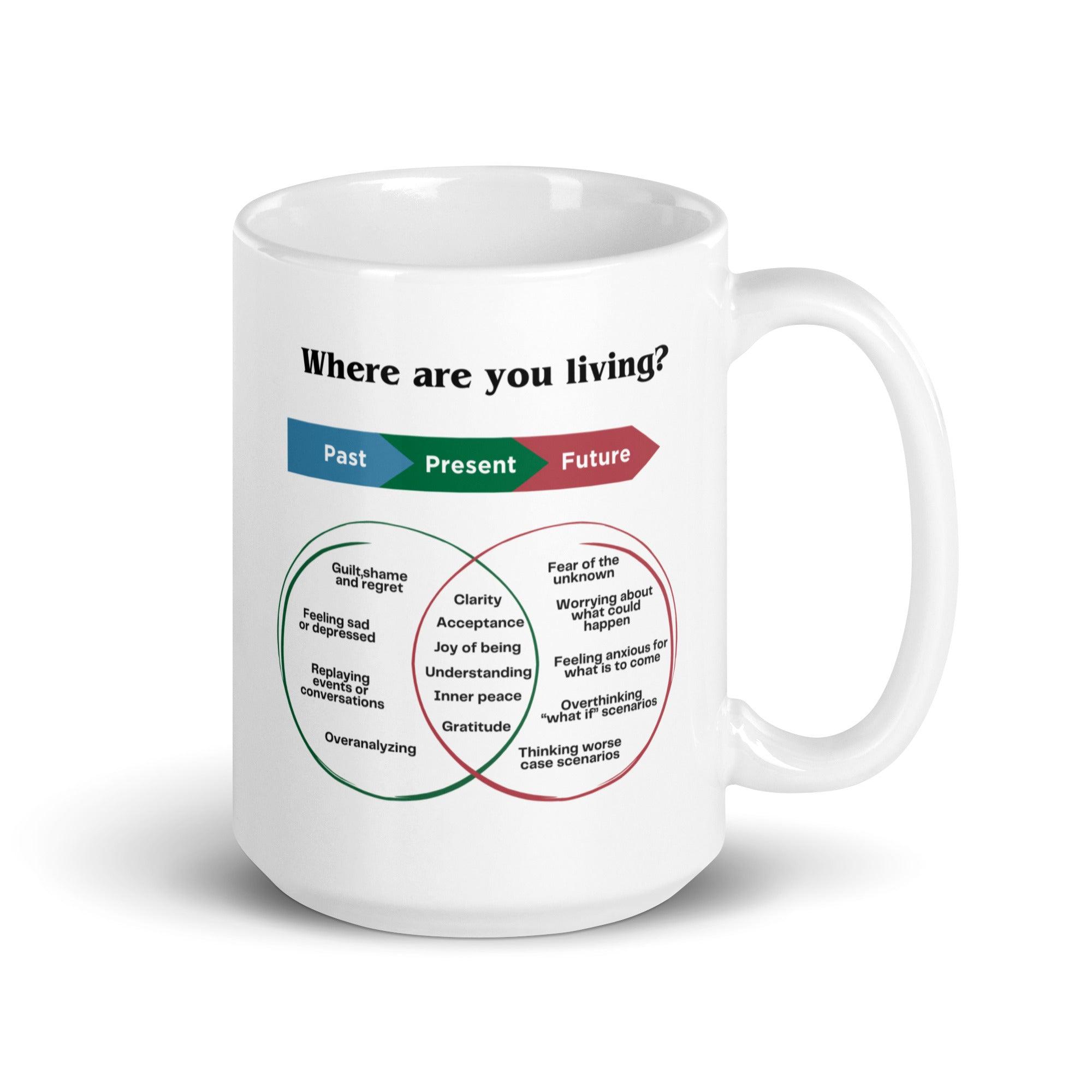 Mindfulness Present Moment Mug – Ceramic Reminder for Daily Wellness - Inspire Cups
