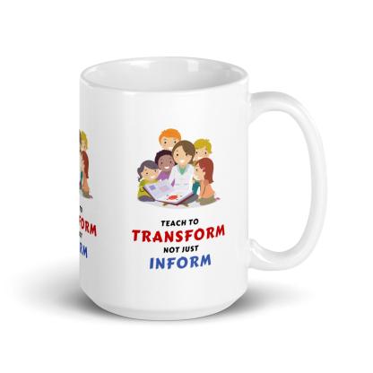 Transform Inform Message Mug - Inspire Cups