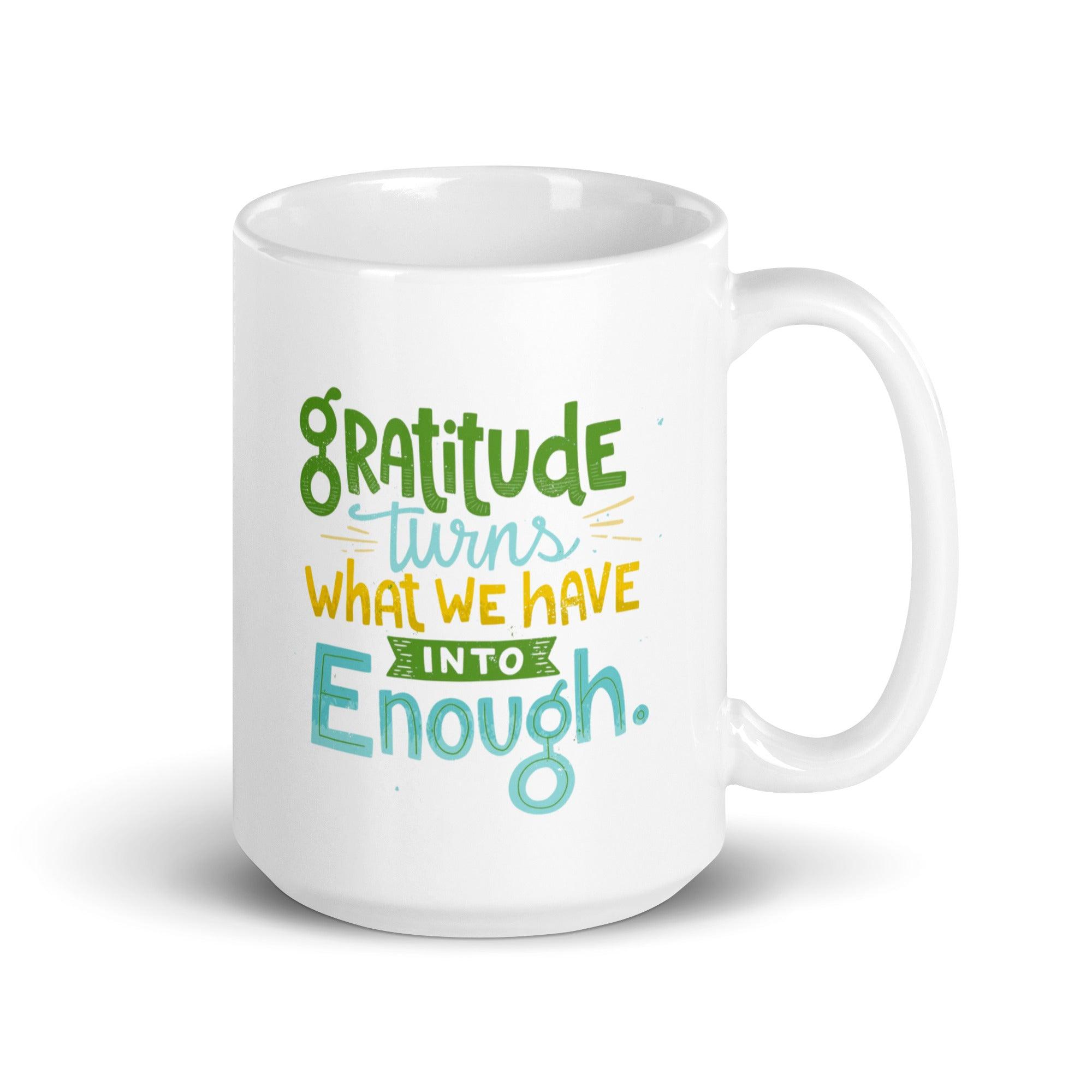 Gratitude Ceramic Coffee Mug - Inspire Cups