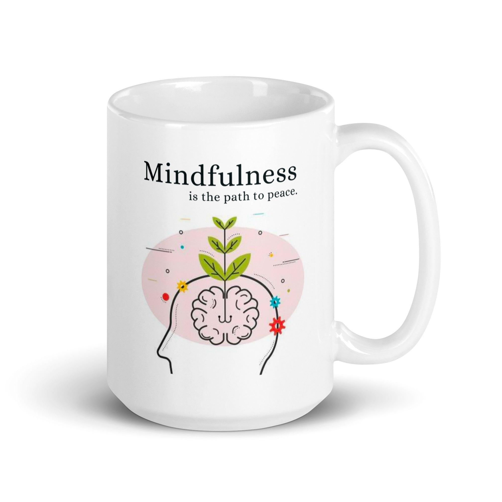 Mindfulness Peace Ceramic Mug - Inspire Cups