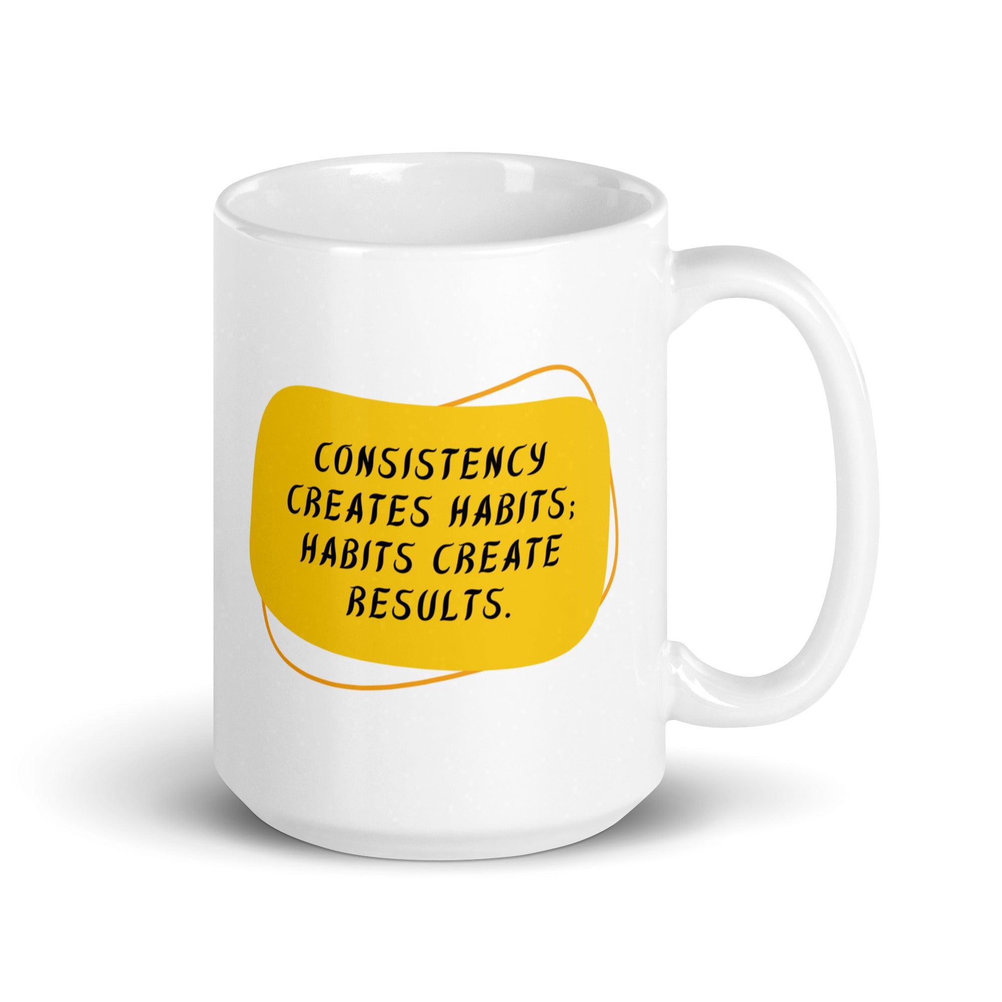 Consistency Habits Results Mug - Inspire Cups