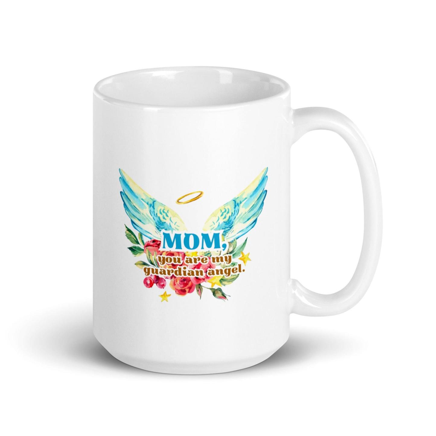 Guardian Angel Mom Mug A Tribute to Love Comfort and Protection - Inspire Cups