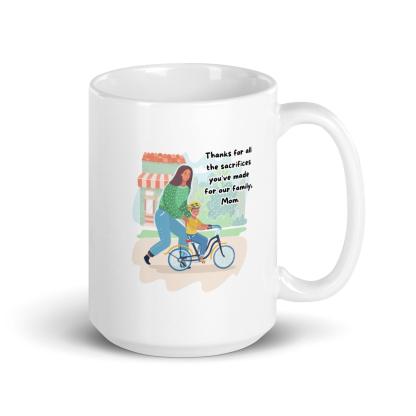 Thanks for Mom Mug A Sentimental Ceramic Gift - Inspire Cups