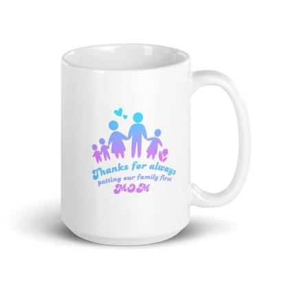 Mom Glossy Mug A Heartfelt Tribute to Her Love - Inspire Cups