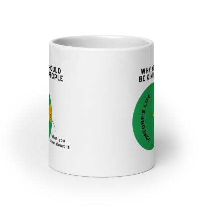 Why You Should Be Kind To People Printed Glossy Mug - Inspire Cups