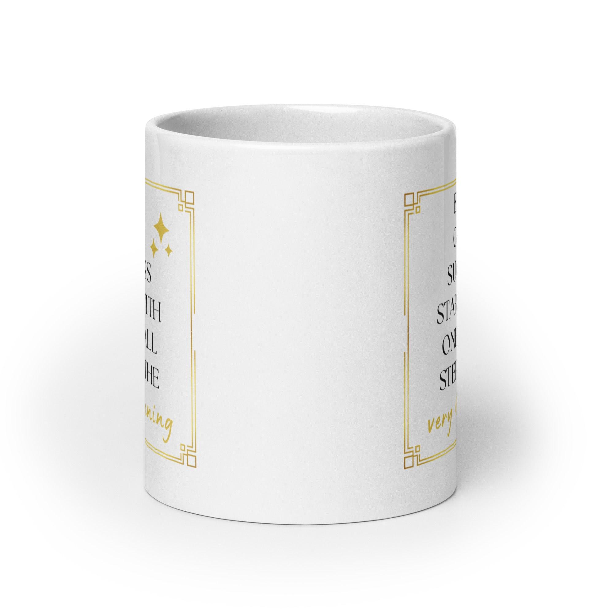 Success Quote Mug | Every Great Success Starts With One Small Step - Inspire Cups