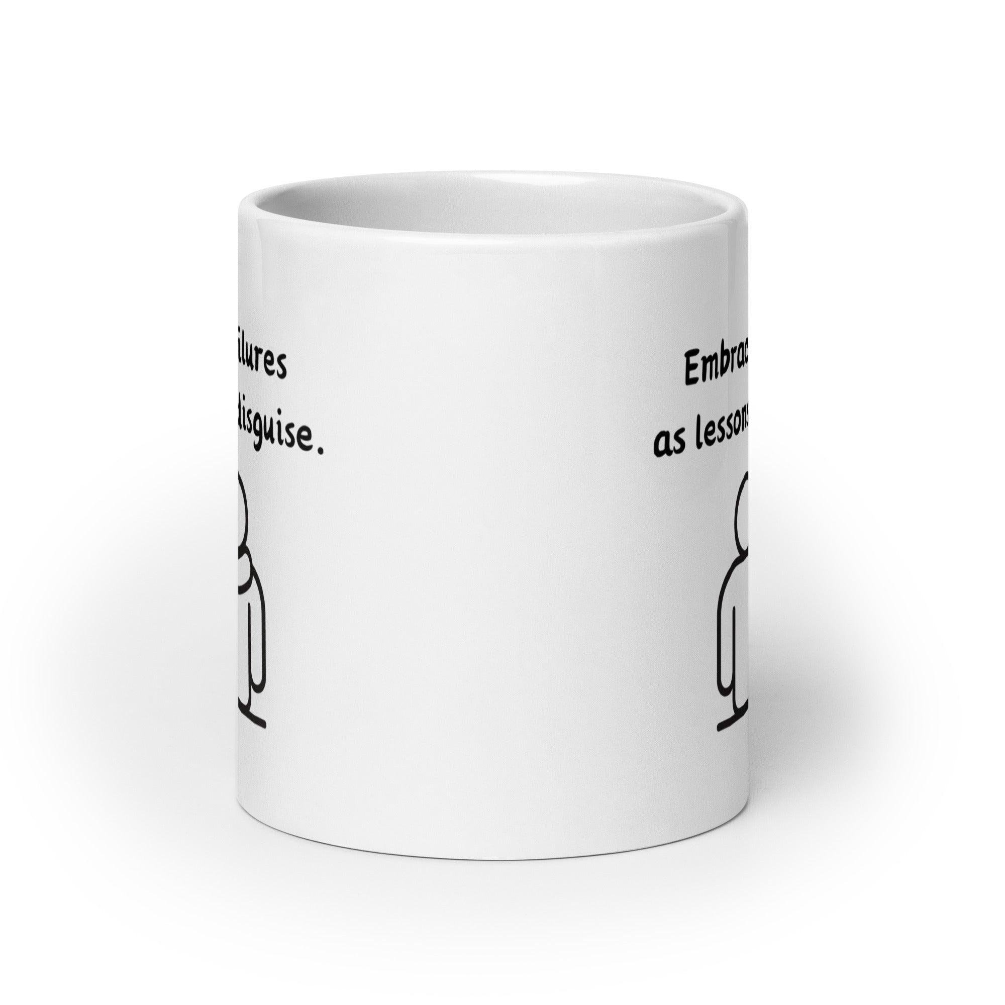 Growth Mindset Mug | Embrace Failures as Lessons Ceramic Mug - Inspire Cups