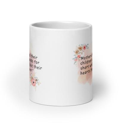 Mothers Childrens Hands Mug with Floral Art And Quote - Inspire Cups