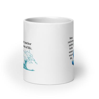Mom Anchor Printed Mug A Daily Reminder Of Strength - Inspire Cups
