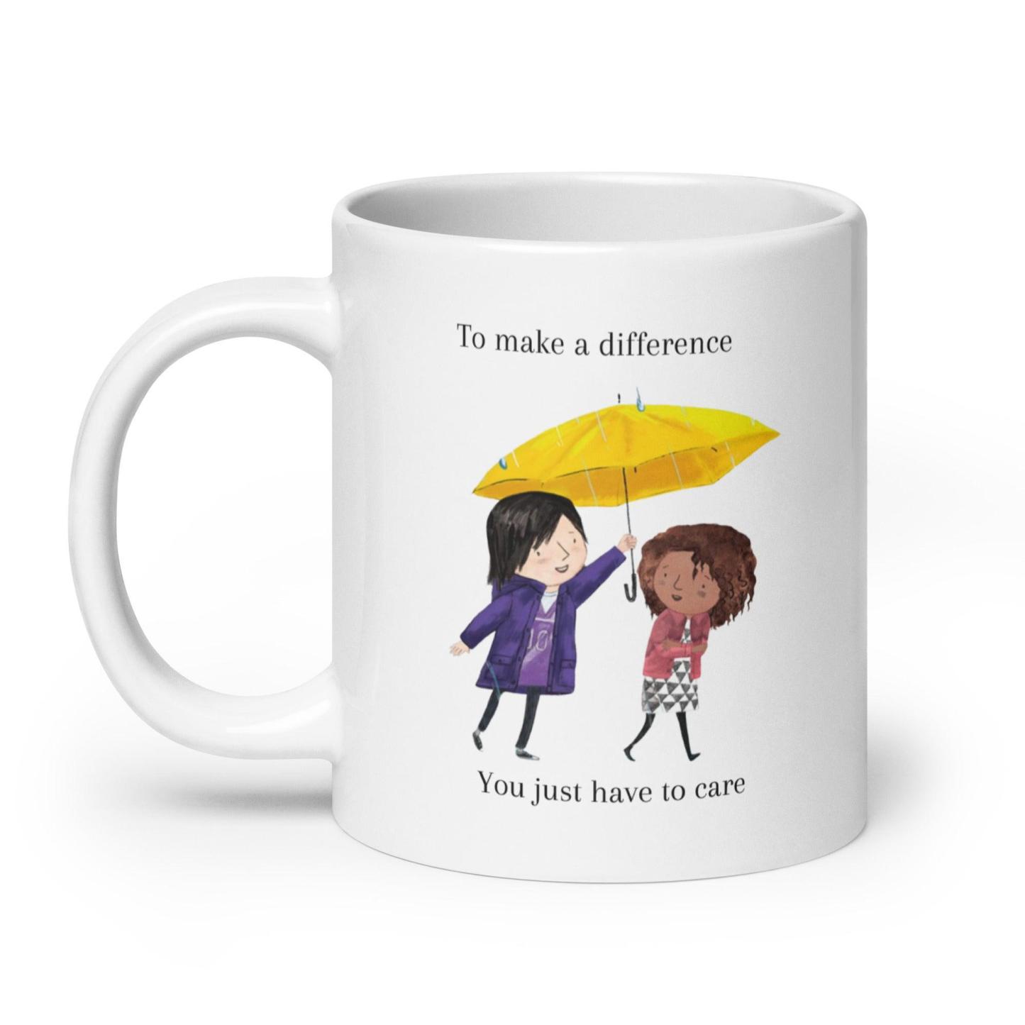 Illustrated Ceramic Coffee Mug - Inspire Cups