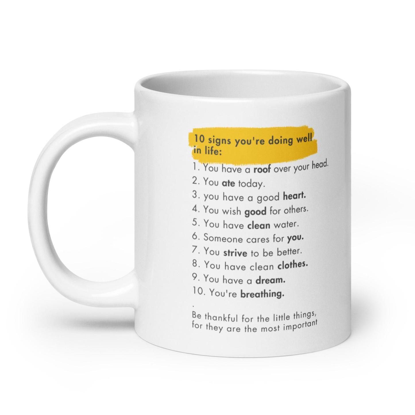 Gratitude Ceramic Mug - Inspire Cups