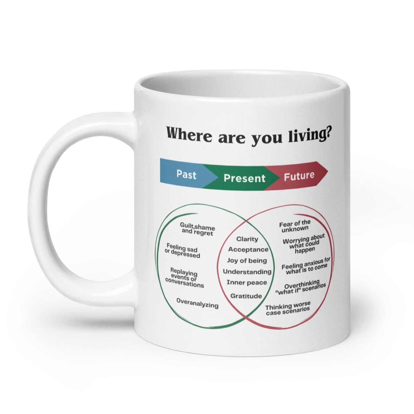 Mindfulness Present Moment Mug – Ceramic Reminder for Daily Wellness - Inspire Cups