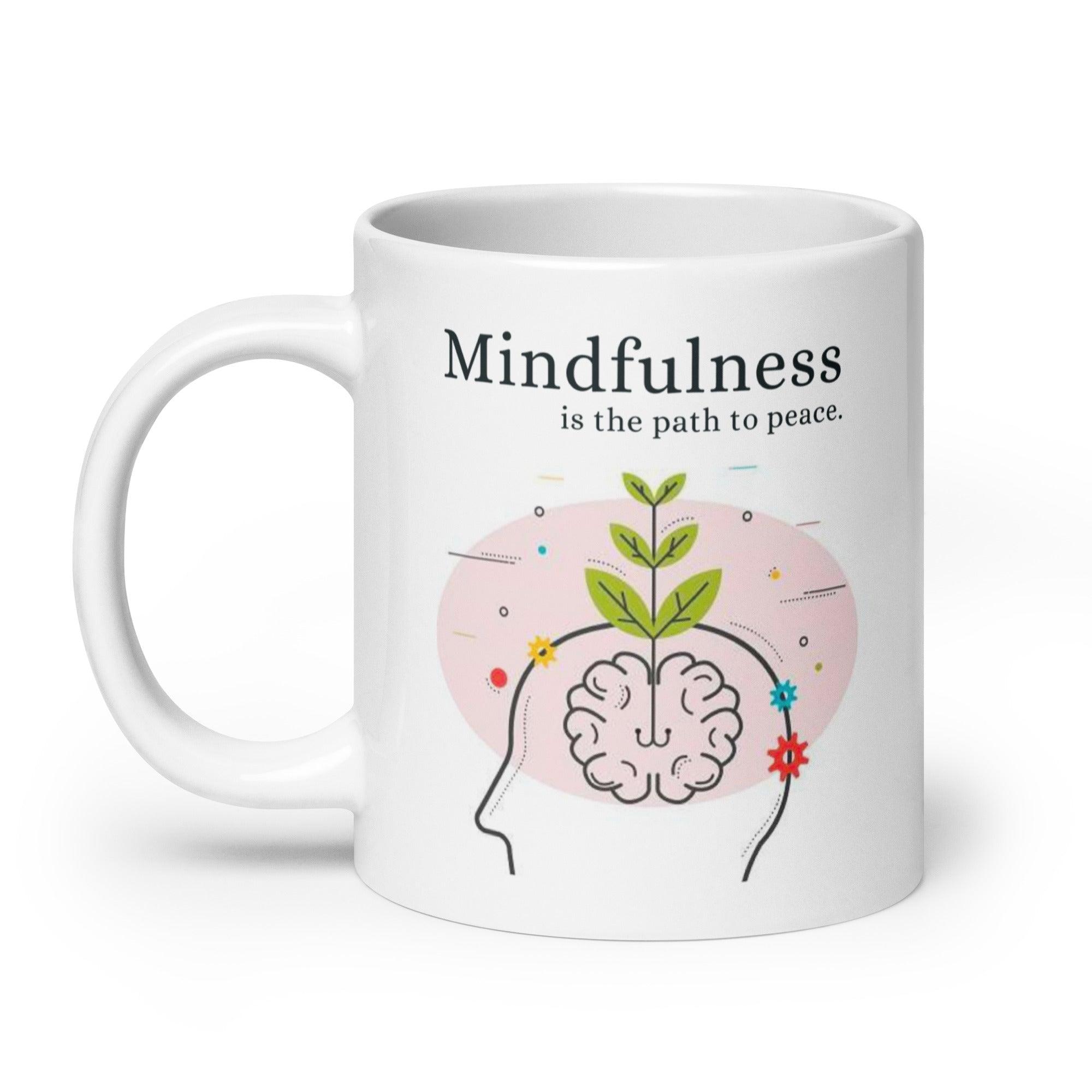 Mindfulness Peace Ceramic Mug - Inspire Cups